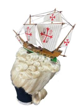 Preview: Theatre wig Fregatte, size 59 cm Preview: Theatre wig Fregatte, size 59 cm