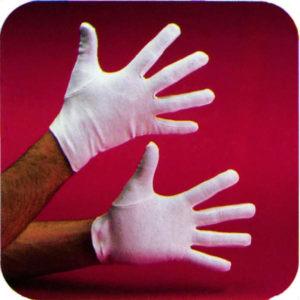 Handschuhe aus Baumwolle, weiss